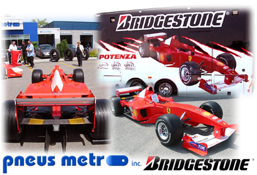 vnement commandit par Bridgestone  chez Pneus Metro Inc. 2004